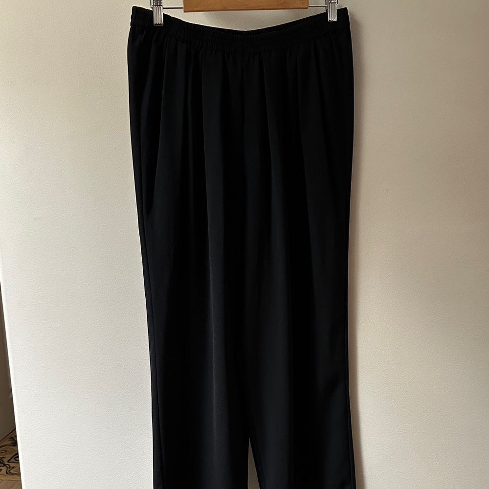 Norton McNaughton Women’s Elegant Black Palazzo Pants